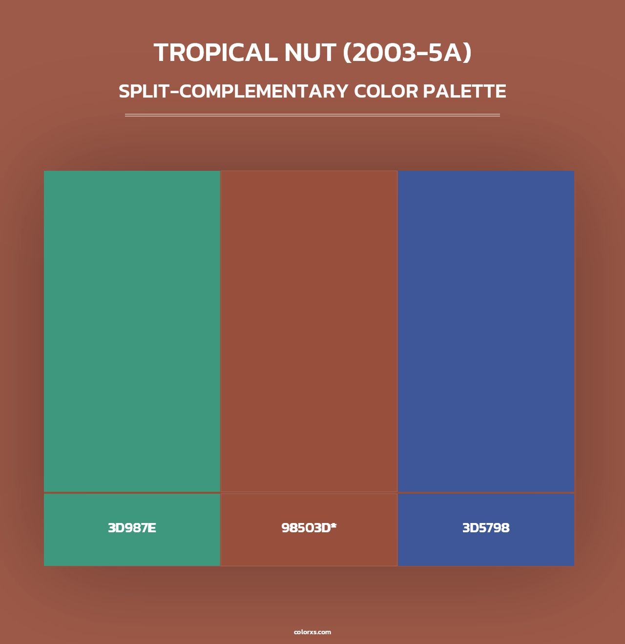 Tropical Nut (2003-5A) - Split-Complementary Color Palette