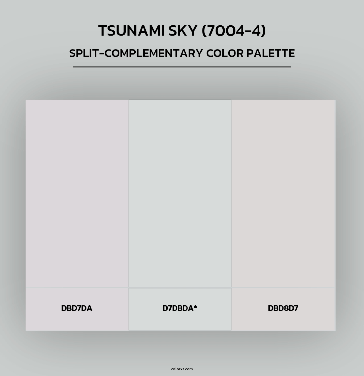 Tsunami Sky (7004-4) - Split-Complementary Color Palette
