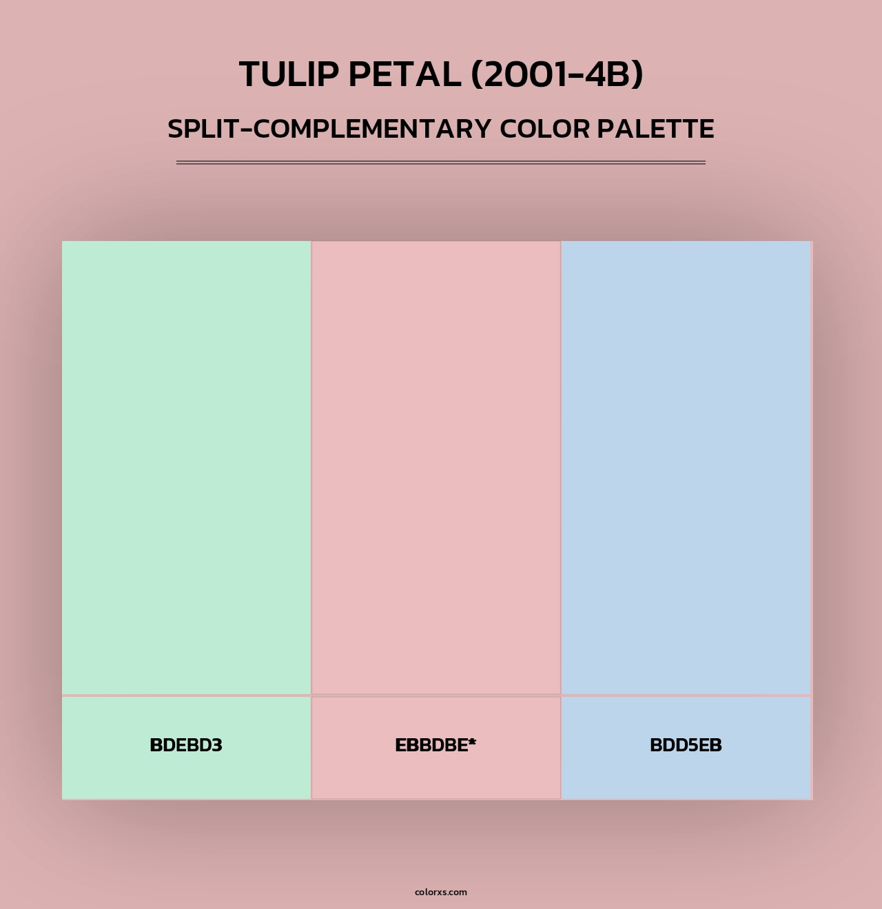 Tulip Petal (2001-4B) - Split-Complementary Color Palette