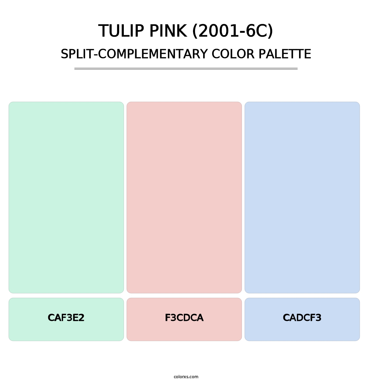 Tulip Pink (2001-6C) - Split-Complementary Color Palette