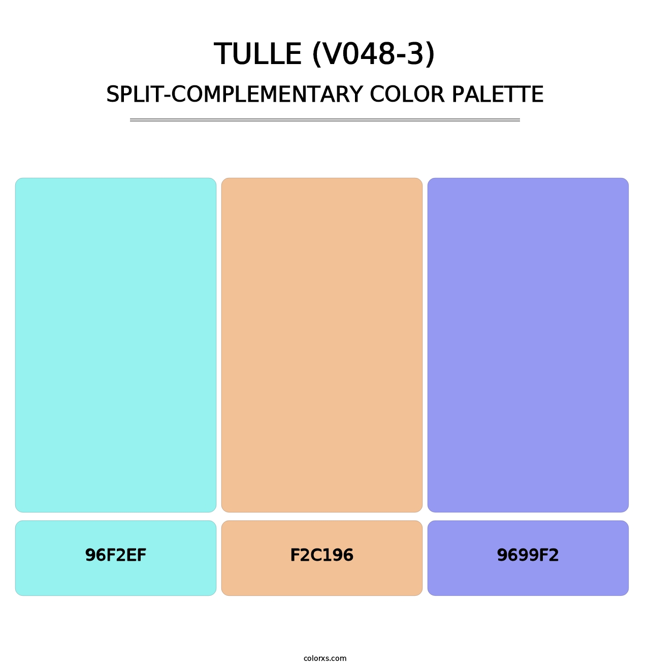 Tulle (V048-3) - Split-Complementary Color Palette