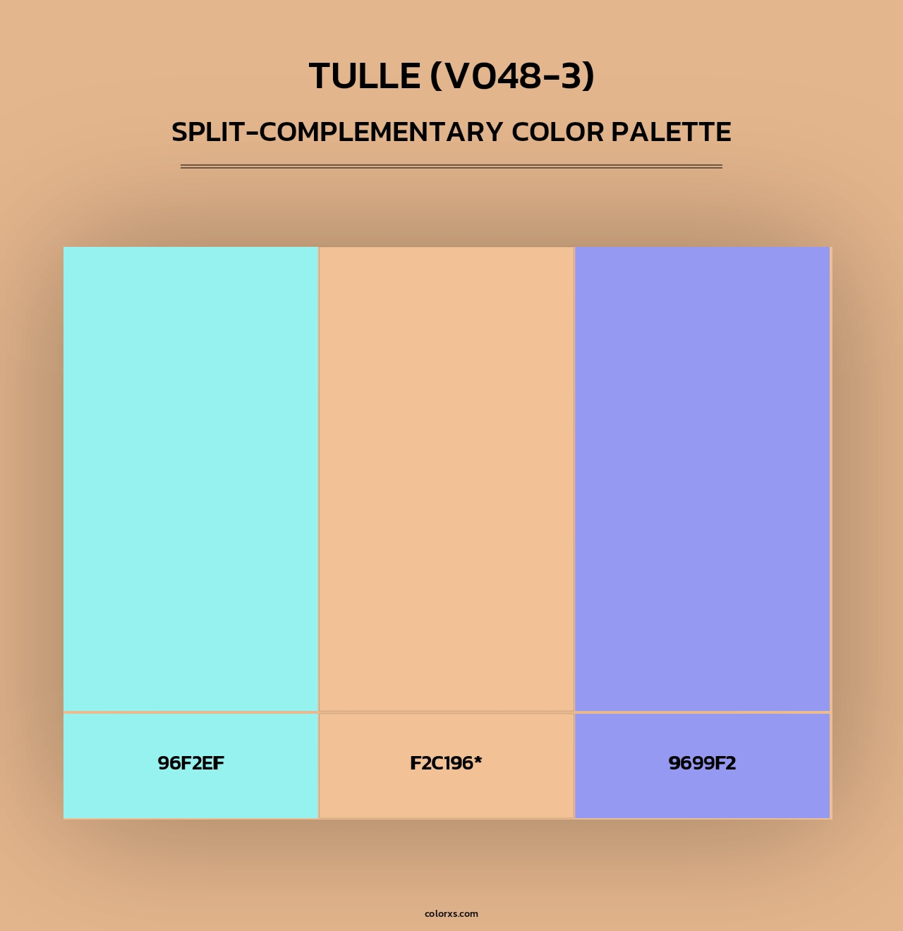Tulle (V048-3) - Split-Complementary Color Palette