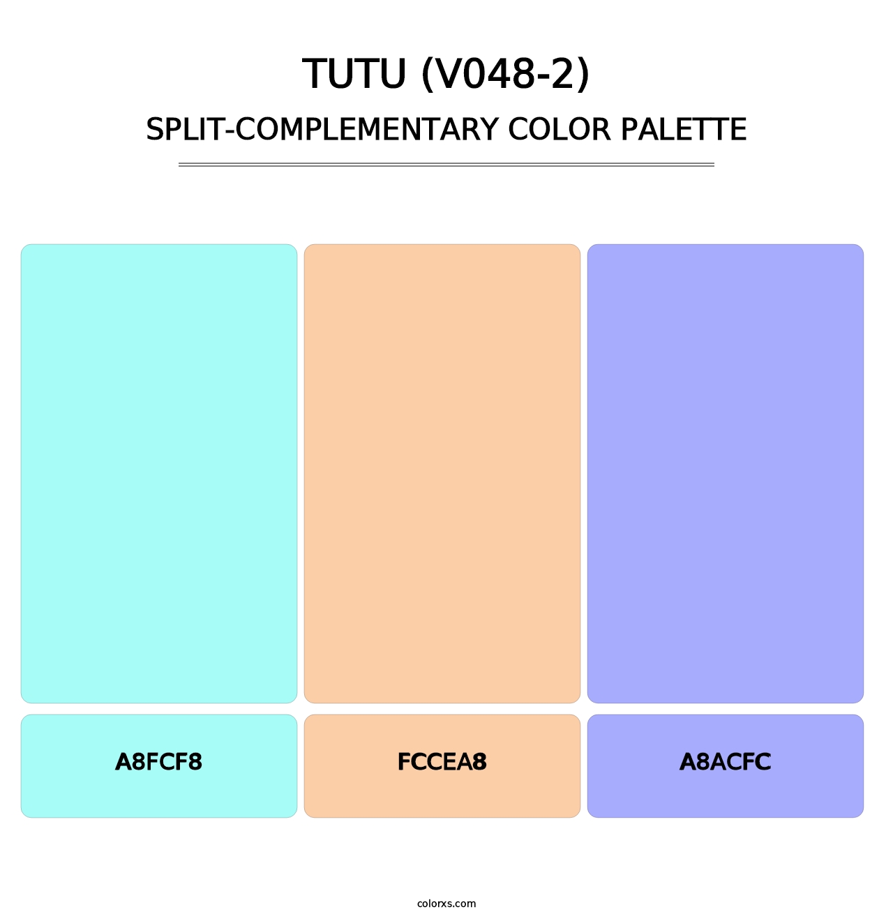 Tutu (V048-2) - Split-Complementary Color Palette