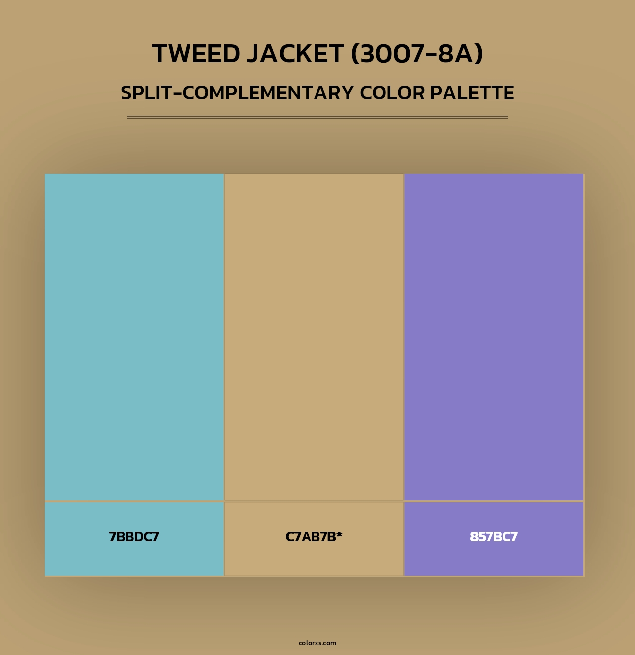 Tweed Jacket (3007-8A) - Split-Complementary Color Palette