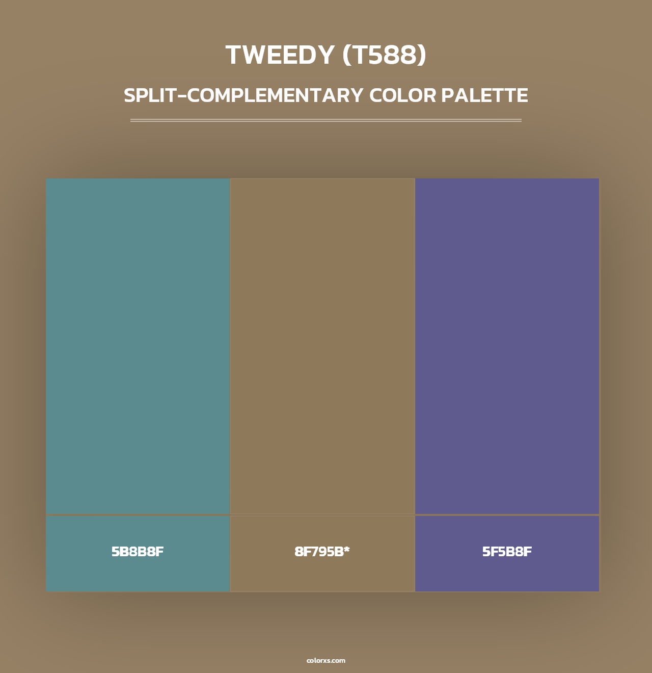 Tweedy (T588) - Split-Complementary Color Palette