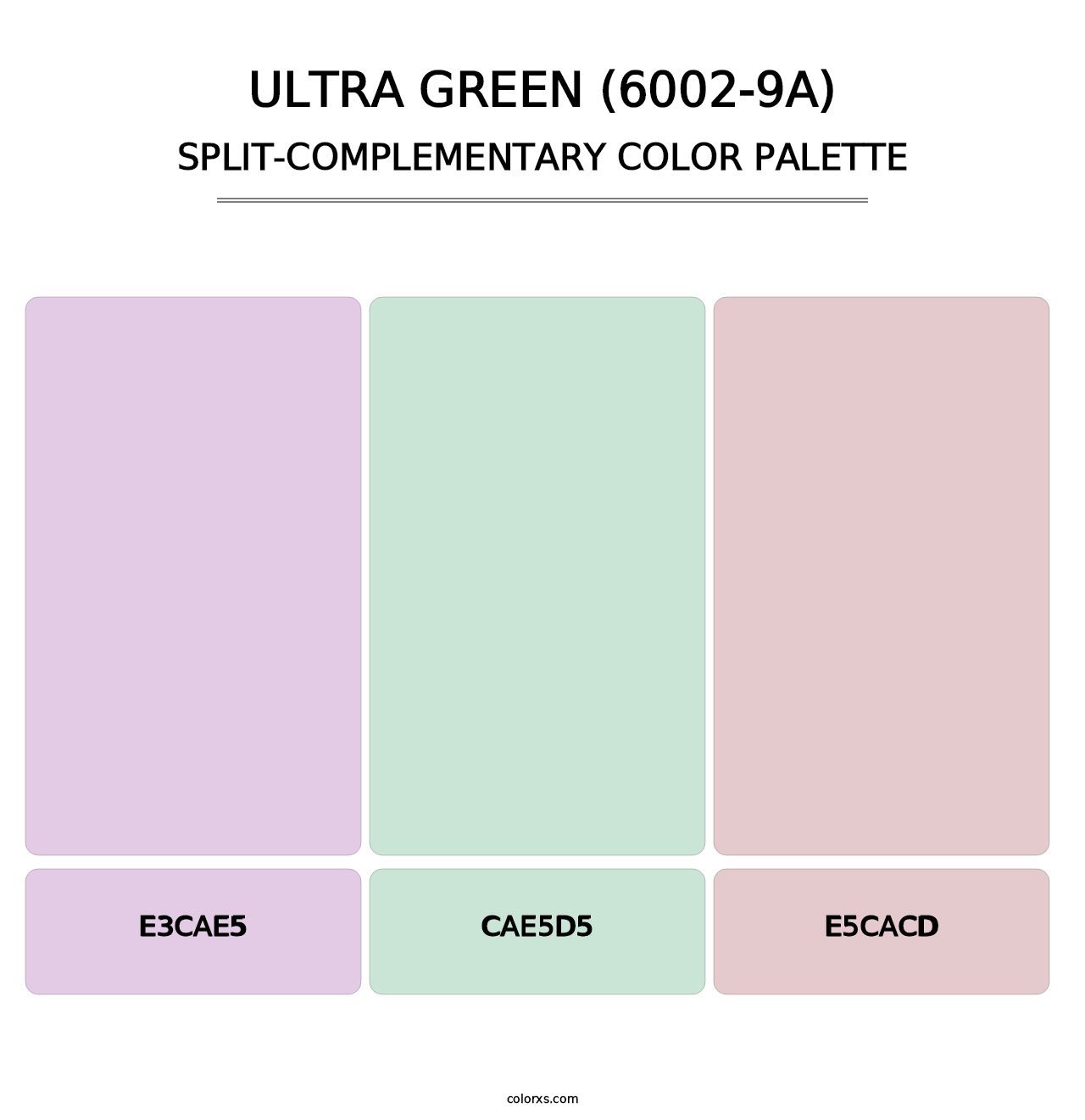 Ultra Green (6002-9A) - Split-Complementary Color Palette