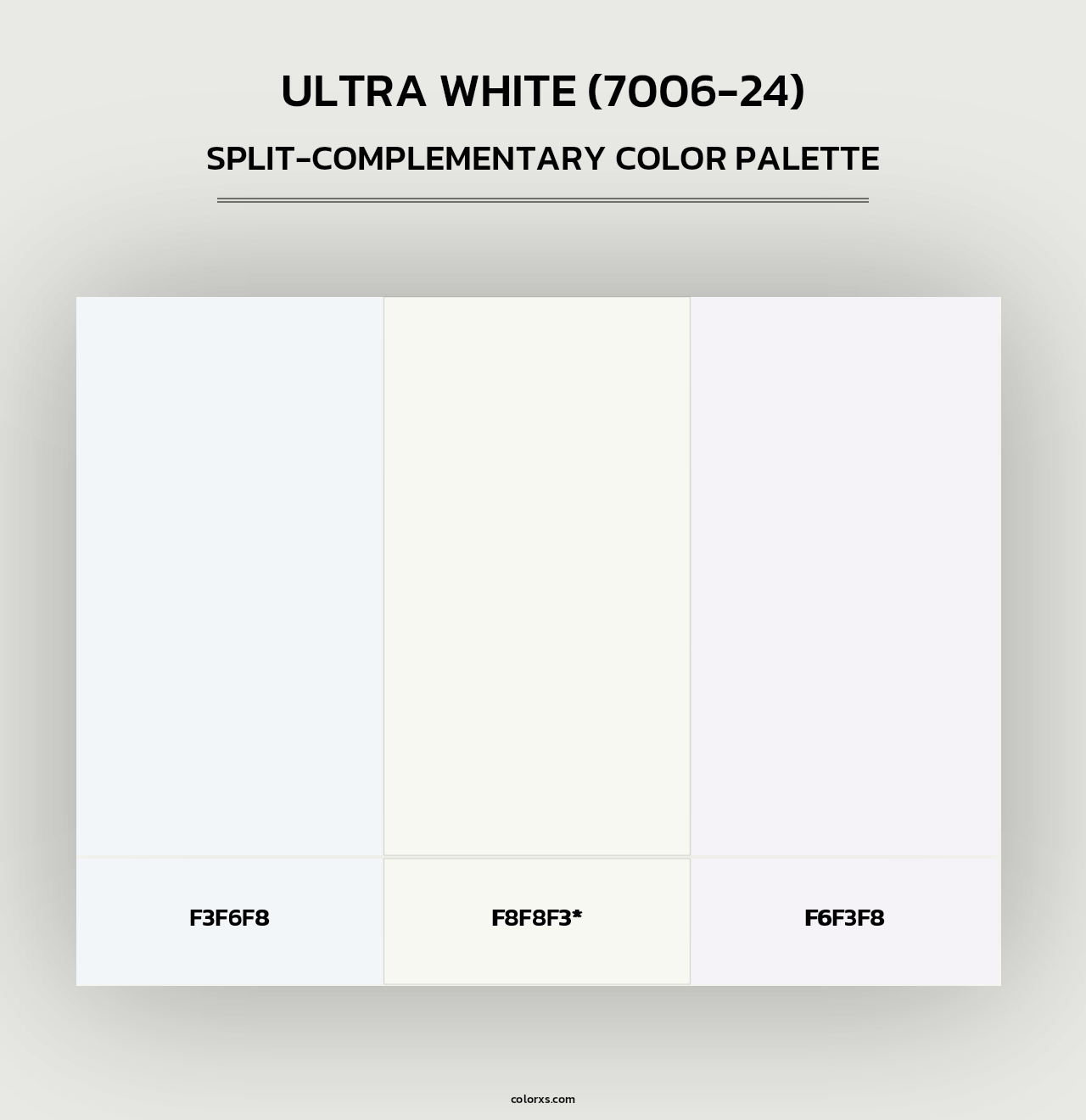 Ultra White (7006-24) - Split-Complementary Color Palette