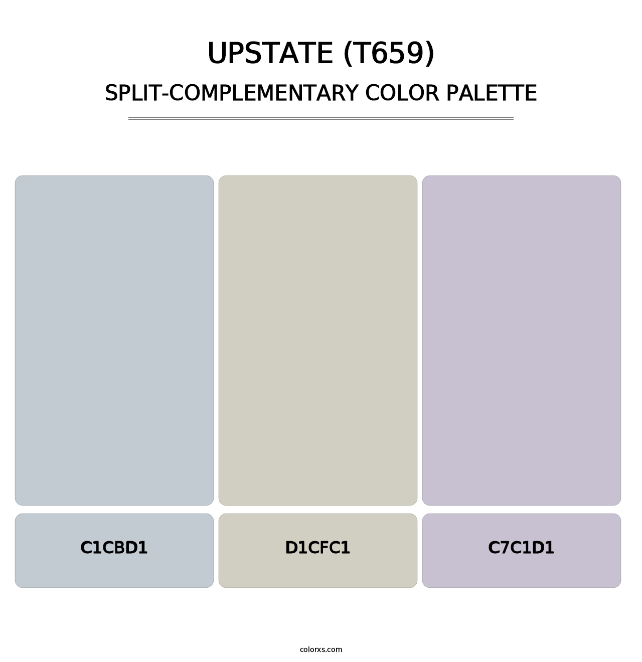 Upstate (T659) - Split-Complementary Color Palette