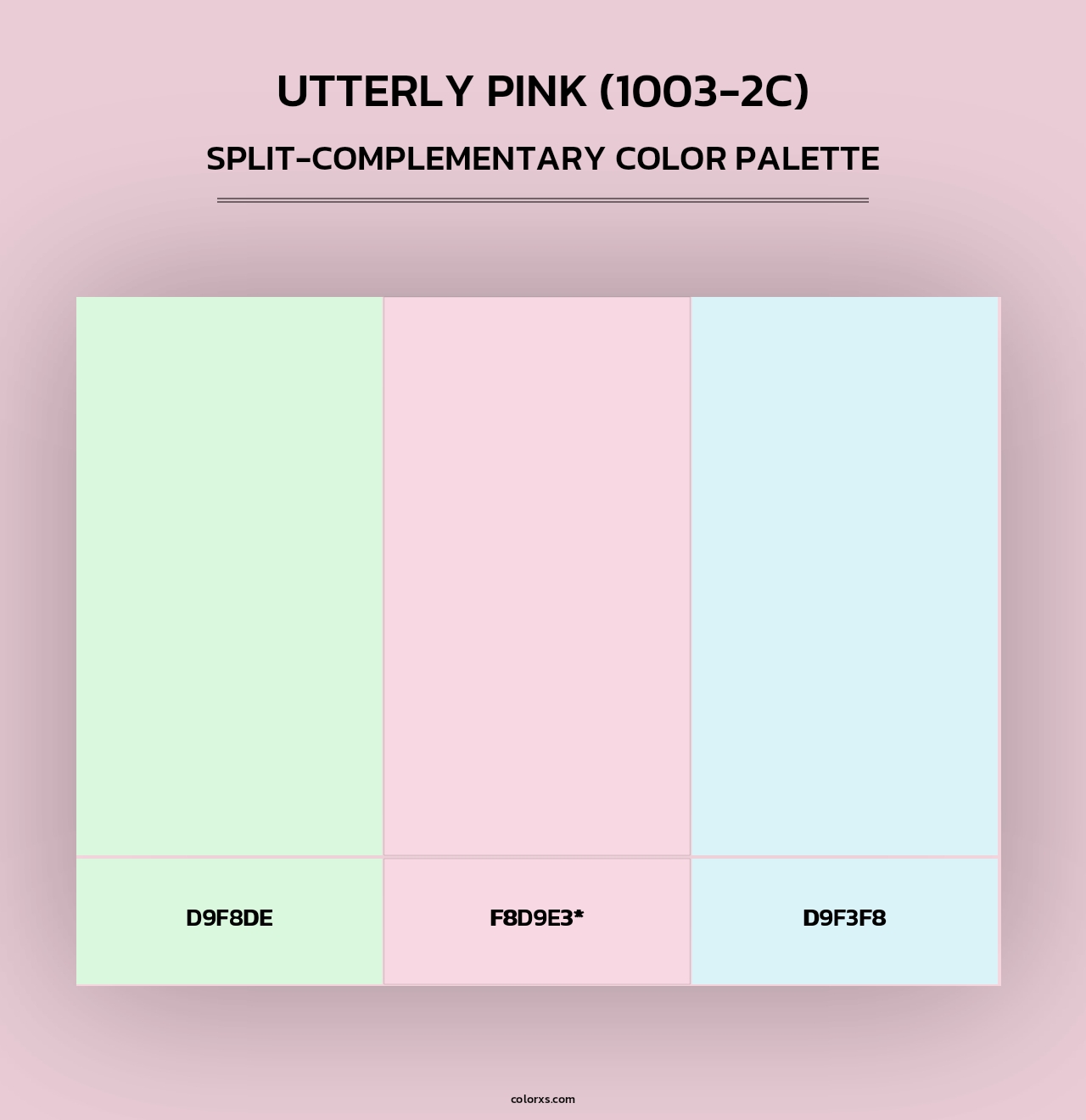 Utterly Pink (1003-2C) - Split-Complementary Color Palette