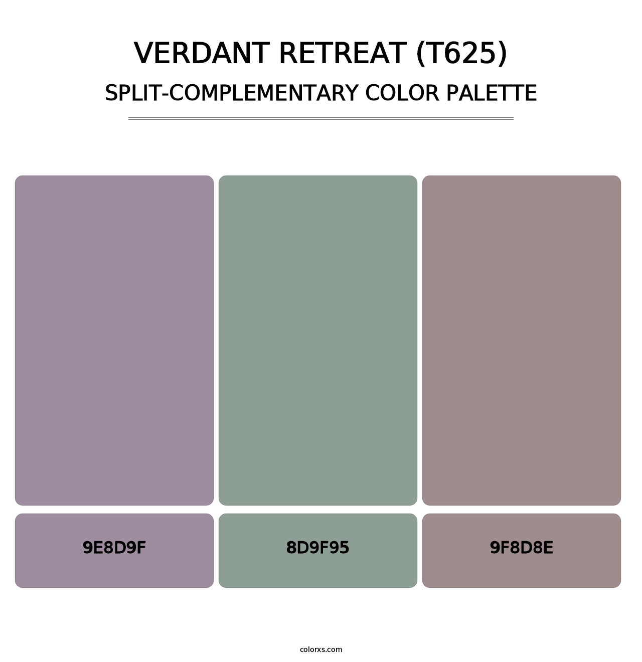 Verdant Retreat (T625) - Split-Complementary Color Palette