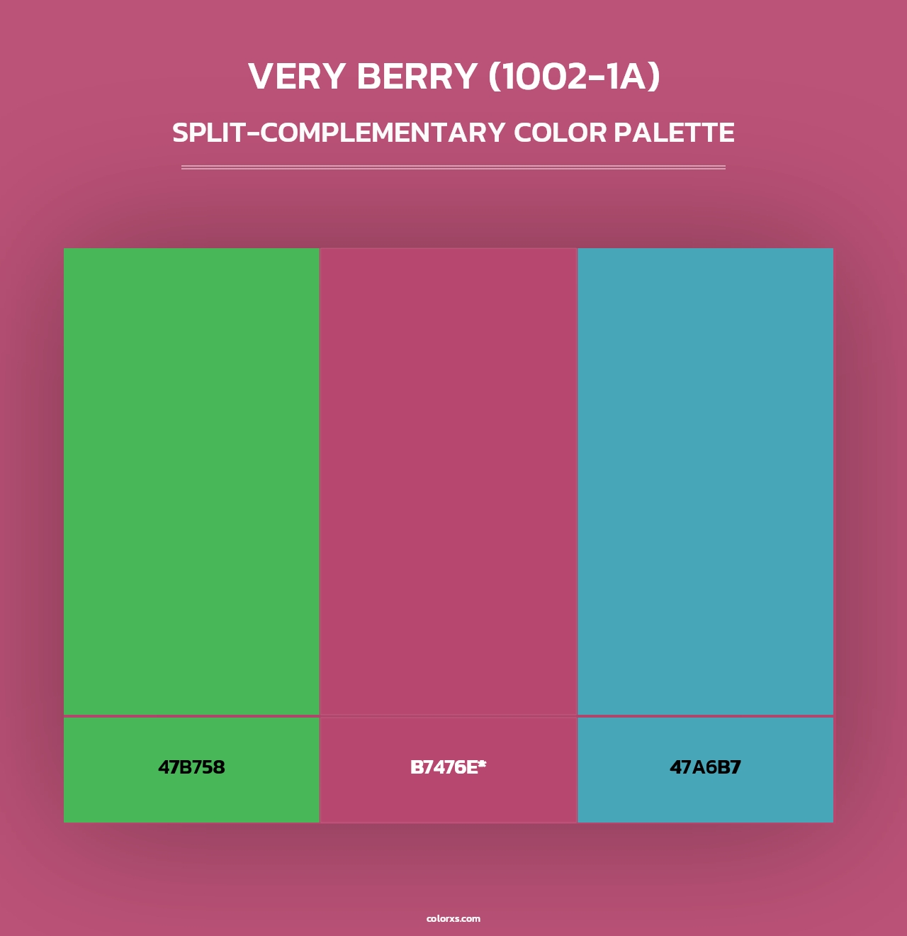 Very Berry (1002-1A) - Split-Complementary Color Palette
