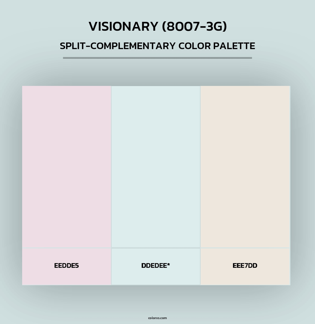 Visionary (8007-3G) - Split-Complementary Color Palette