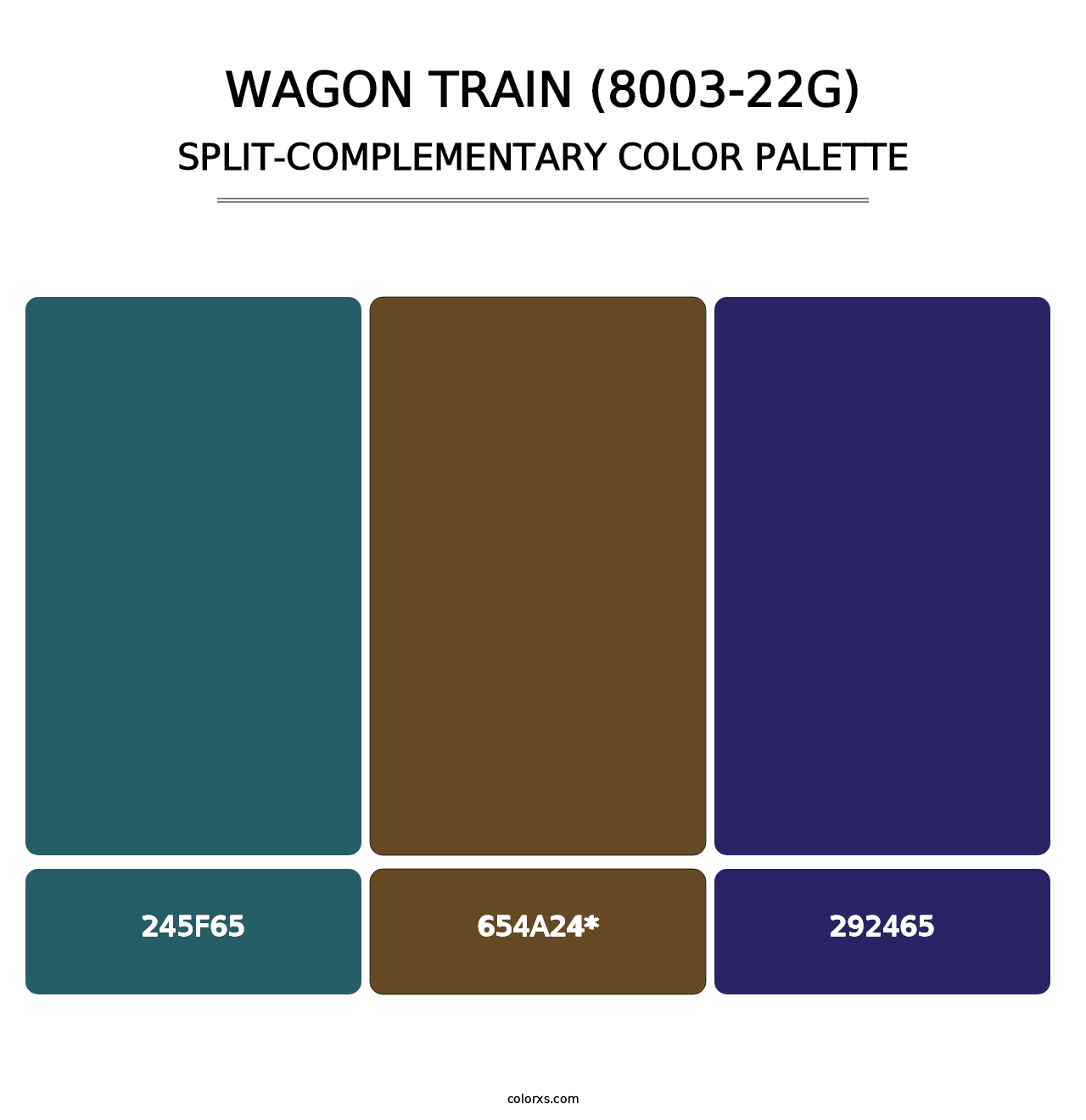 Wagon Train (8003-22G) - Split-Complementary Color Palette