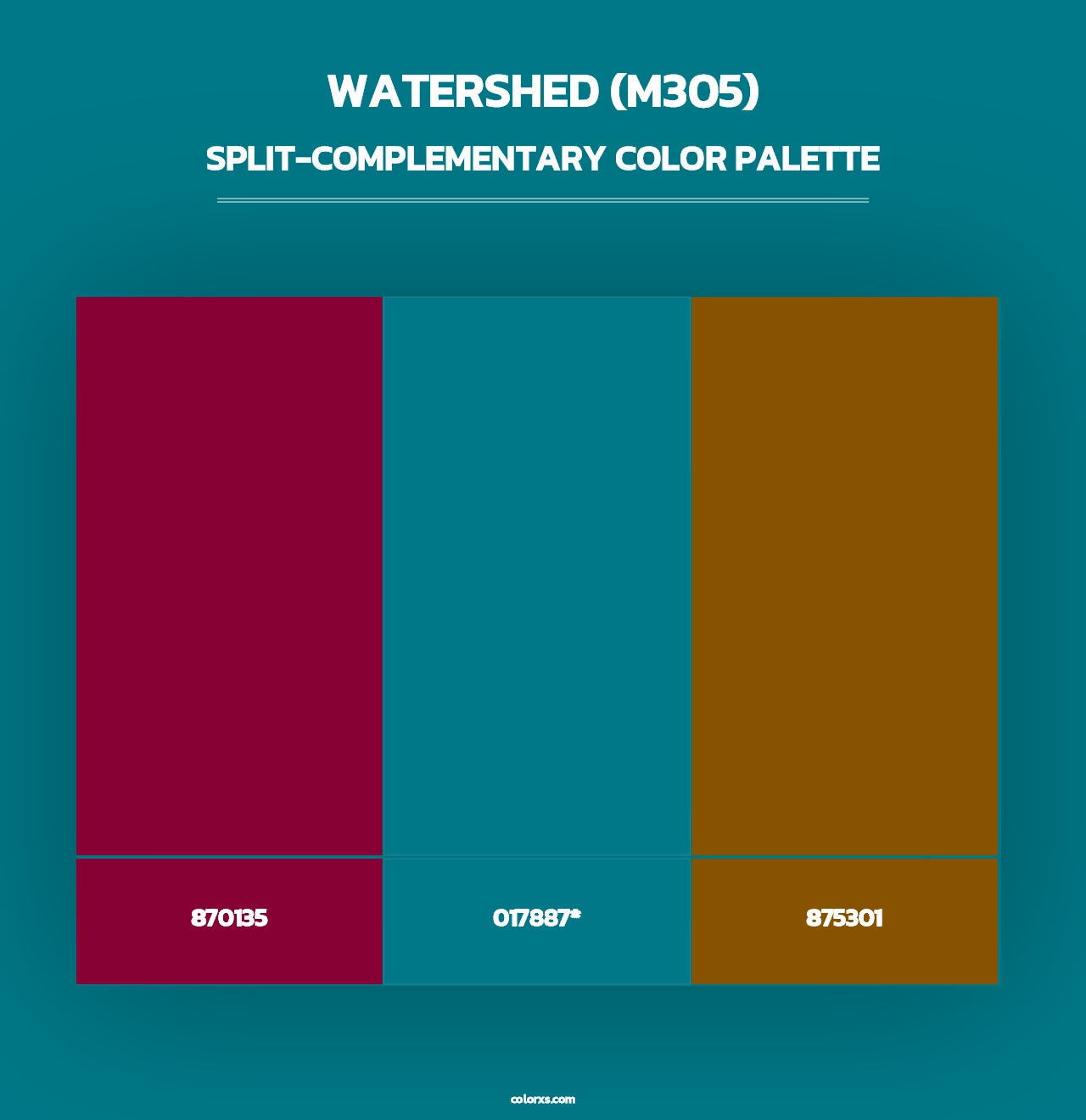 Watershed (M305) - Split-Complementary Color Palette