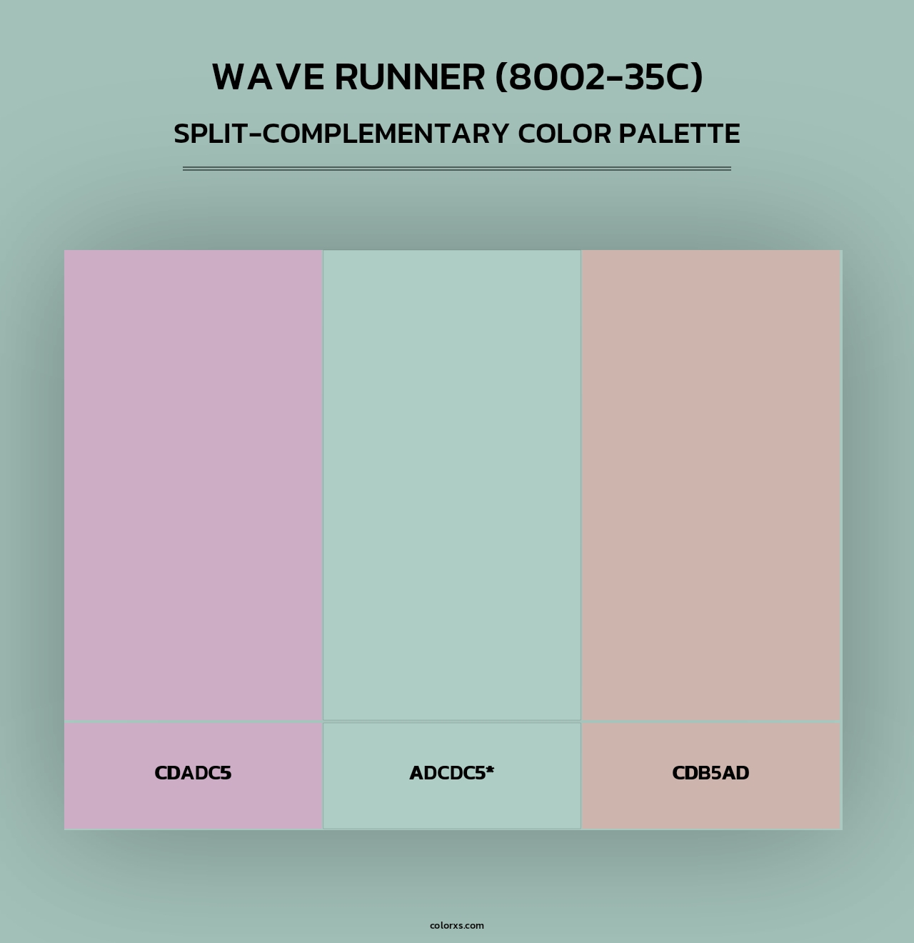 Wave Runner (8002-35C) - Split-Complementary Color Palette