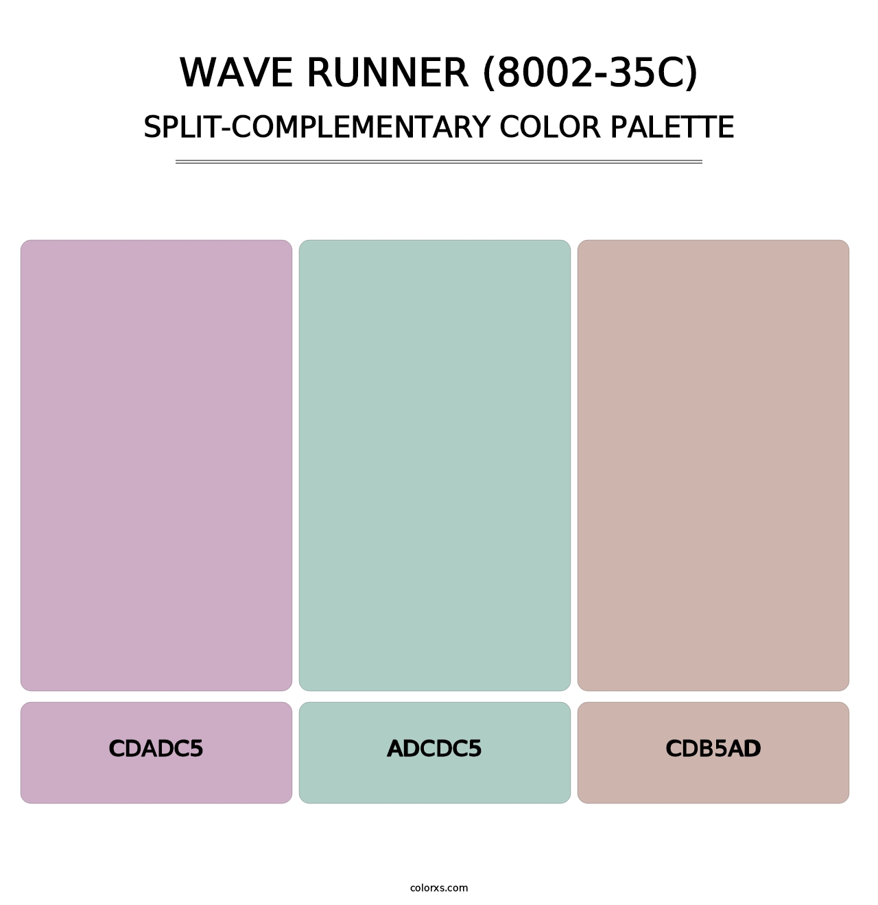 Wave Runner (8002-35C) - Split-Complementary Color Palette