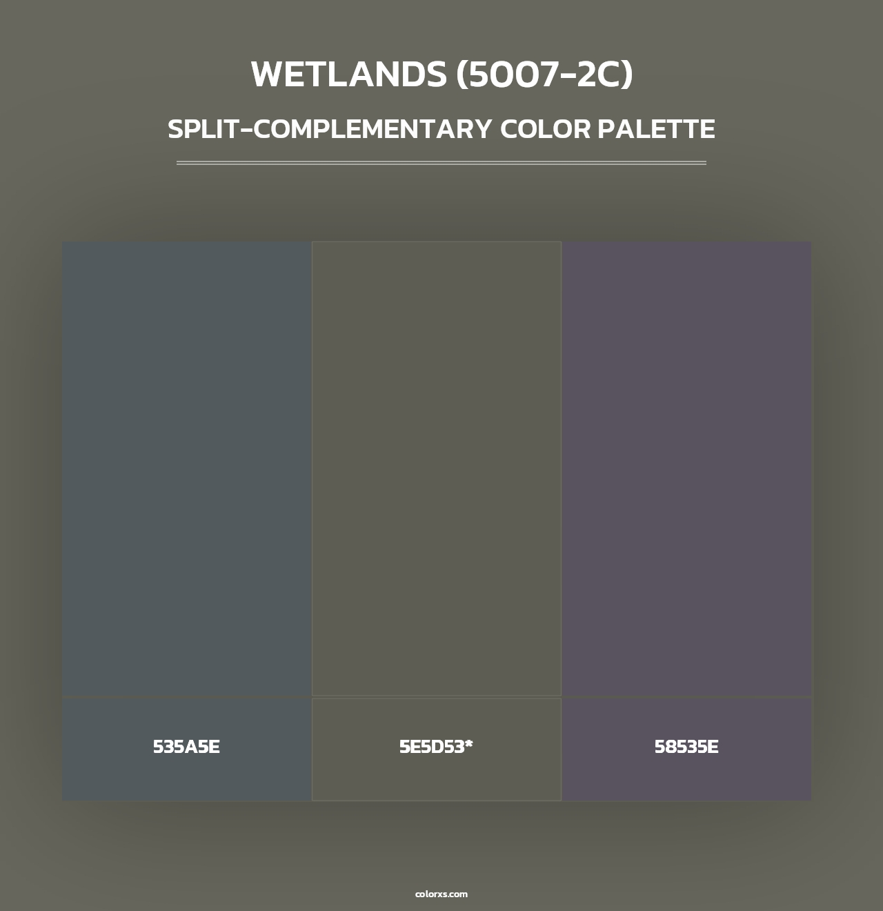 Wetlands (5007-2C) - Split-Complementary Color Palette