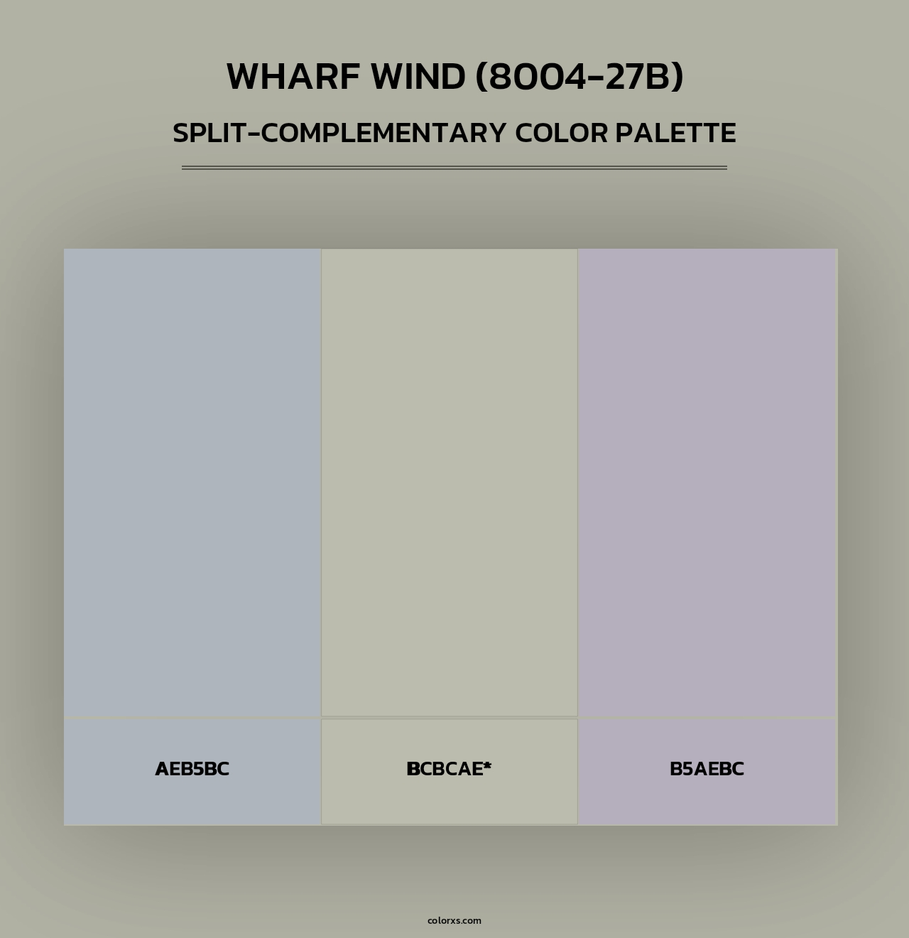 Wharf Wind (8004-27B) - Split-Complementary Color Palette
