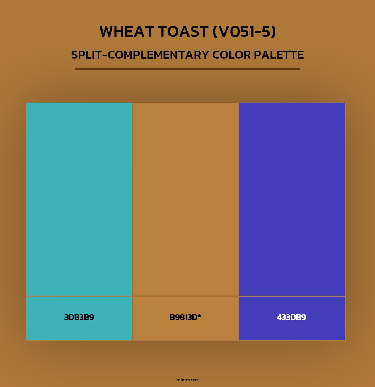Wheat Toast (V051-5) - Split-Complementary Color Palette