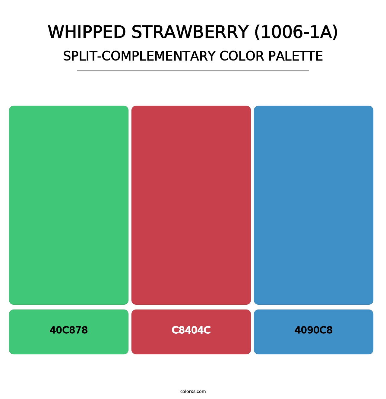 Whipped Strawberry (1006-1A) - Split-Complementary Color Palette