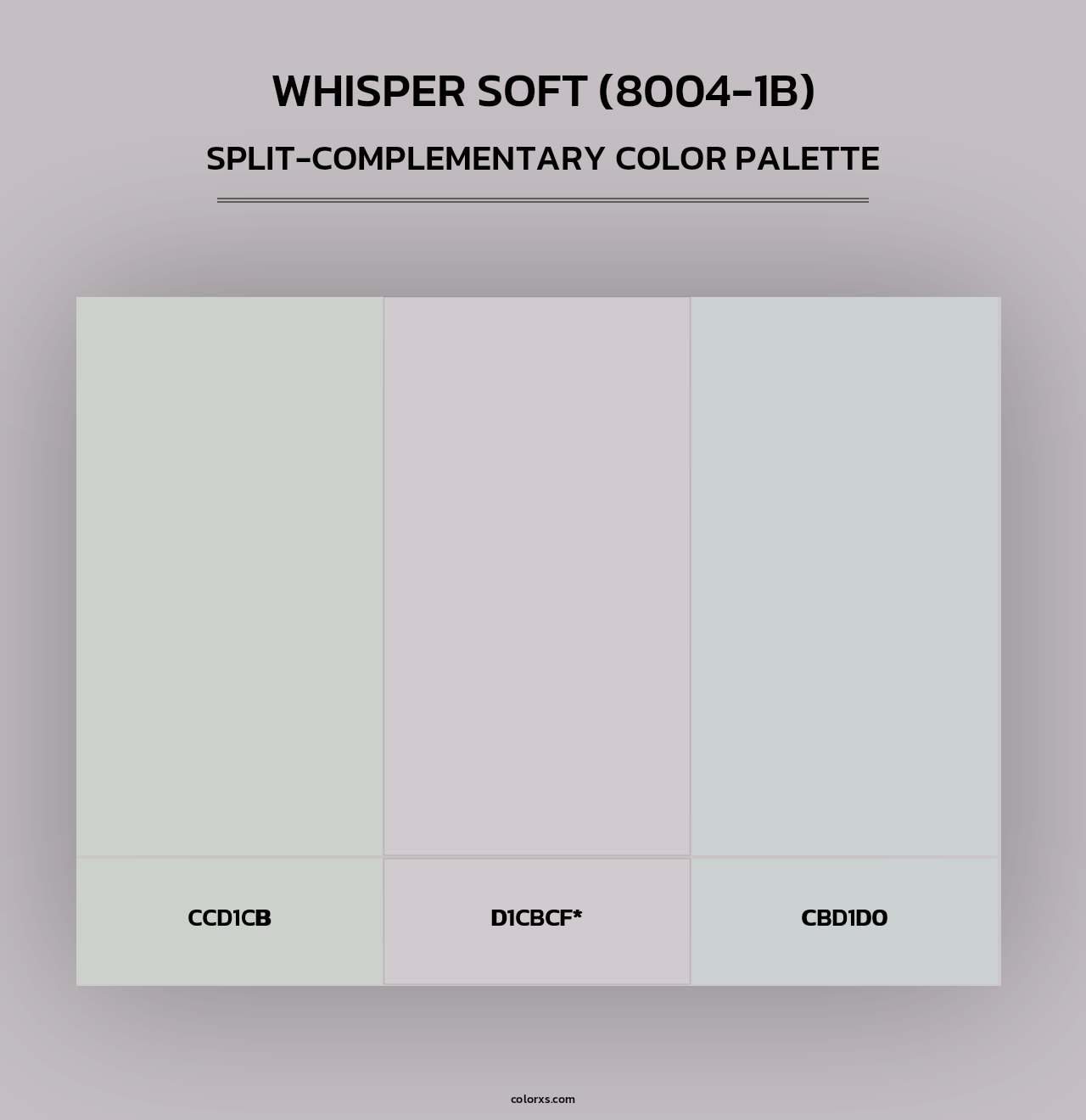 Whisper Soft (8004-1B) - Split-Complementary Color Palette