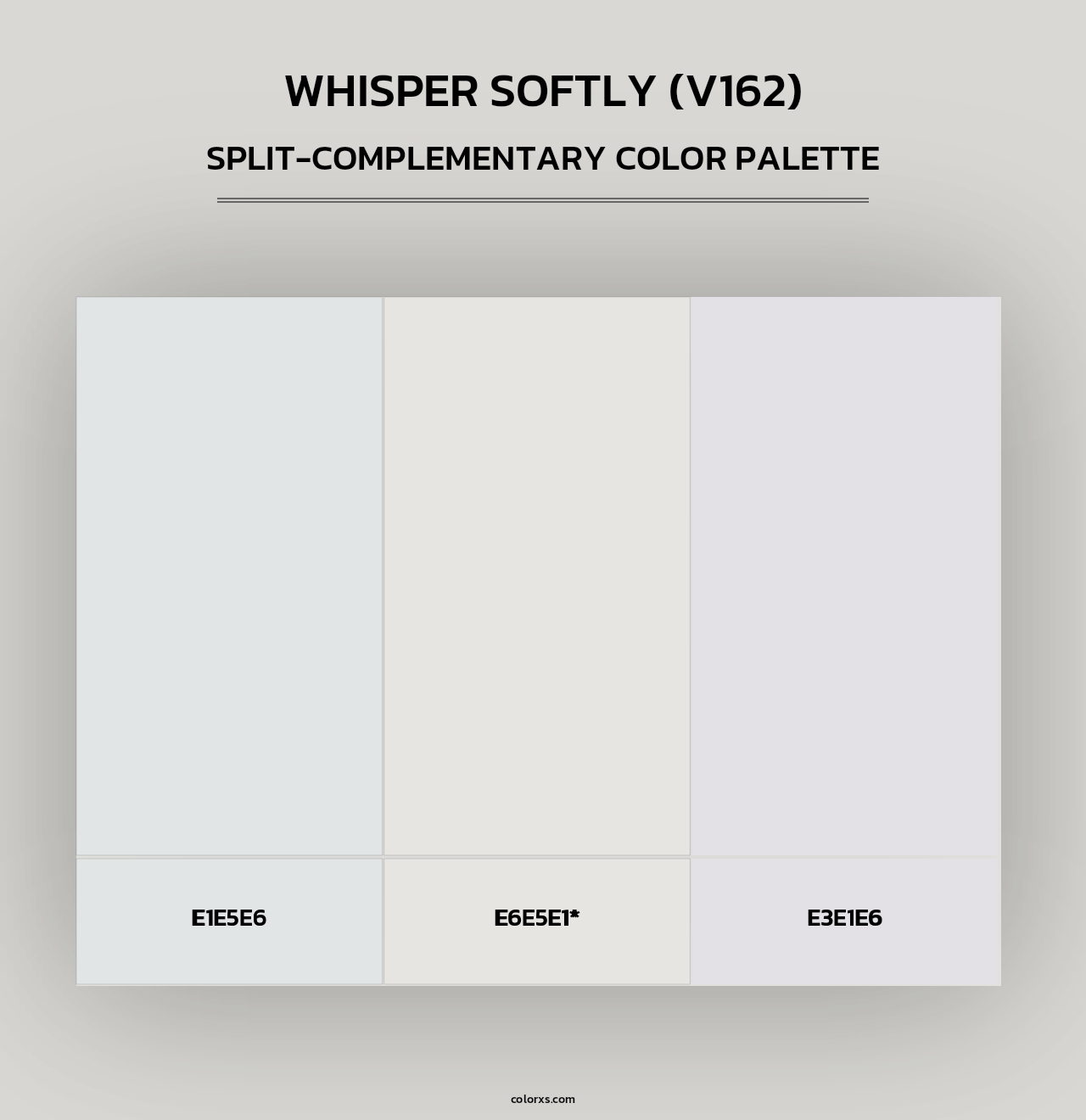 Whisper Softly (V162) - Split-Complementary Color Palette