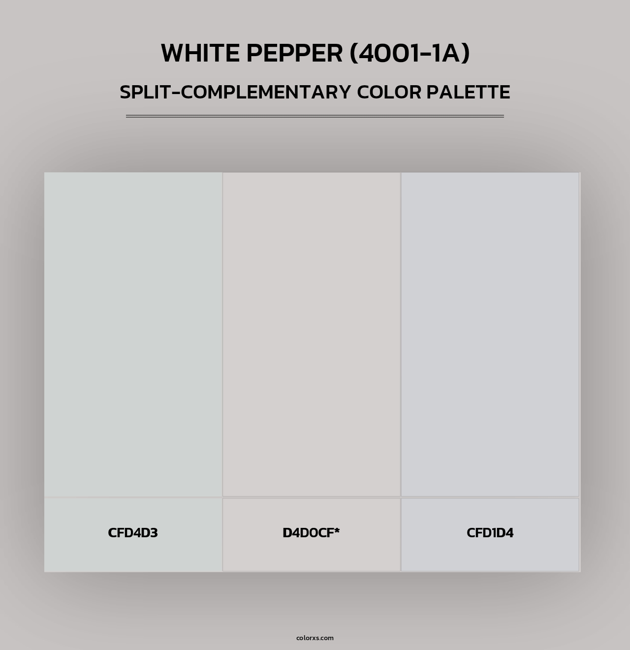 White Pepper (4001-1A) - Split-Complementary Color Palette