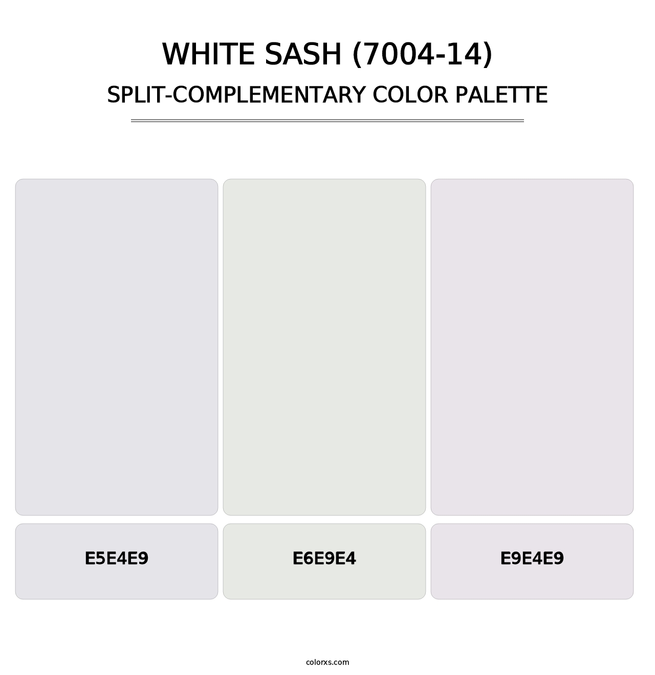 White Sash (7004-14) - Split-Complementary Color Palette