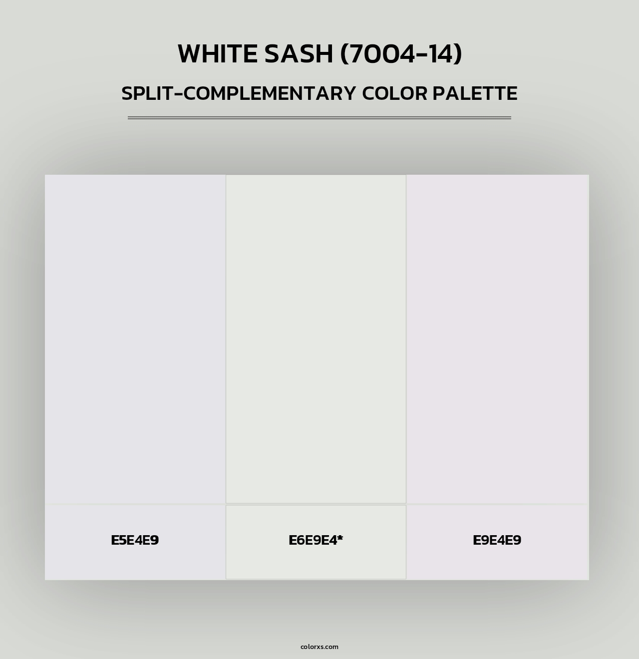 White Sash (7004-14) - Split-Complementary Color Palette