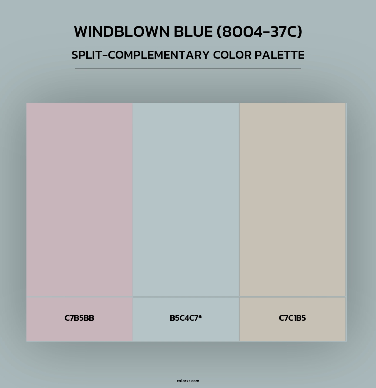 Windblown Blue (8004-37C) - Split-Complementary Color Palette