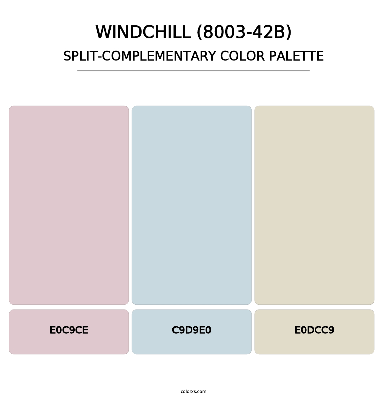 Windchill (8003-42B) - Split-Complementary Color Palette