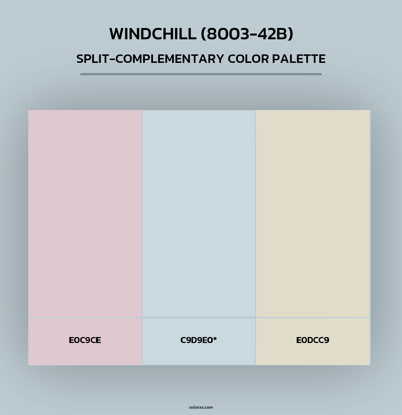 Windchill (8003-42B) - Split-Complementary Color Palette