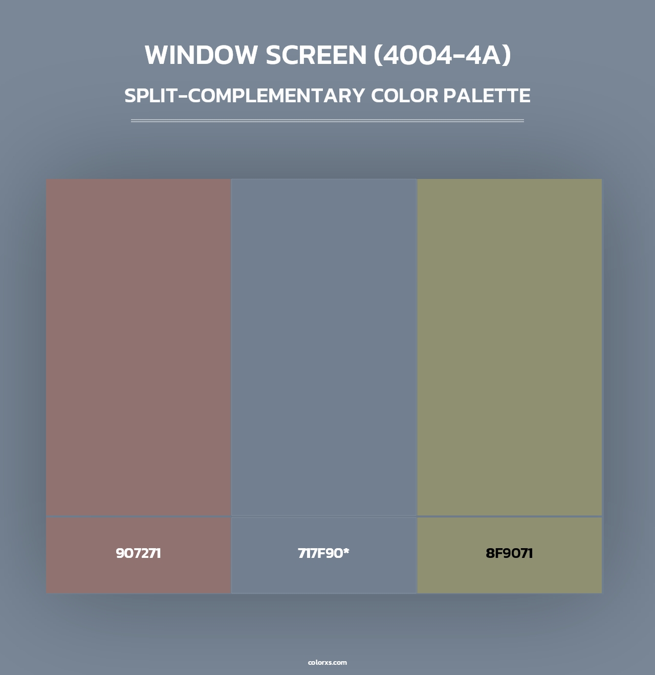 Window Screen (4004-4A) - Split-Complementary Color Palette