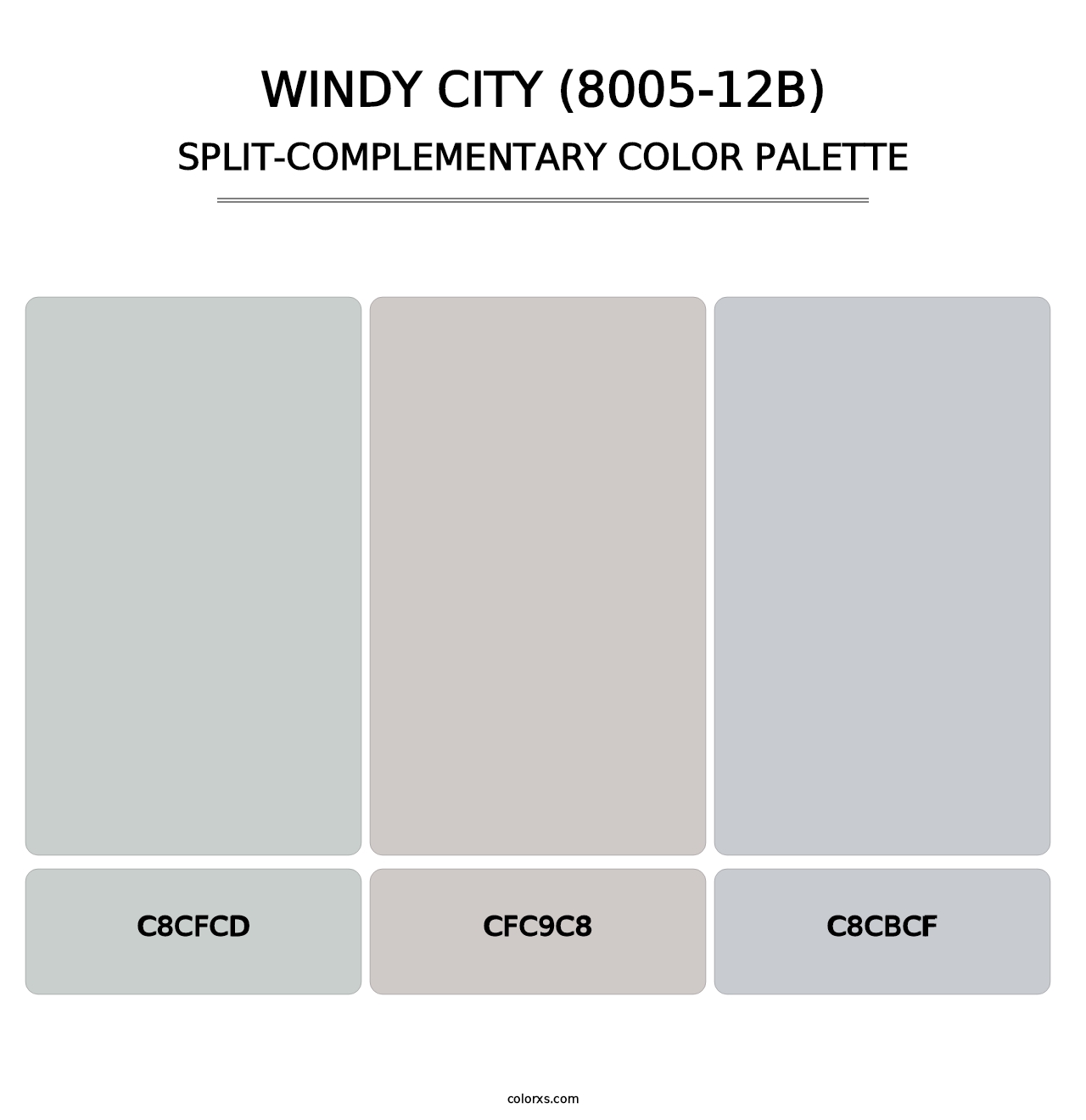 Windy City (8005-12B) - Split-Complementary Color Palette