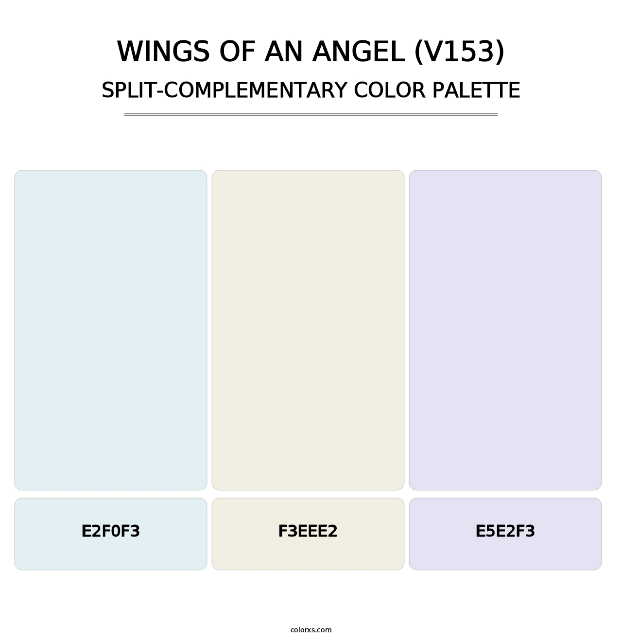 Wings of an Angel (V153) - Split-Complementary Color Palette
