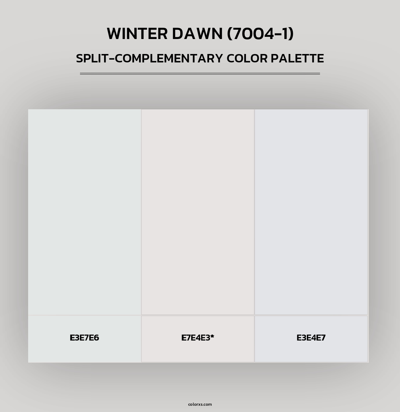 Winter Dawn (7004-1) - Split-Complementary Color Palette