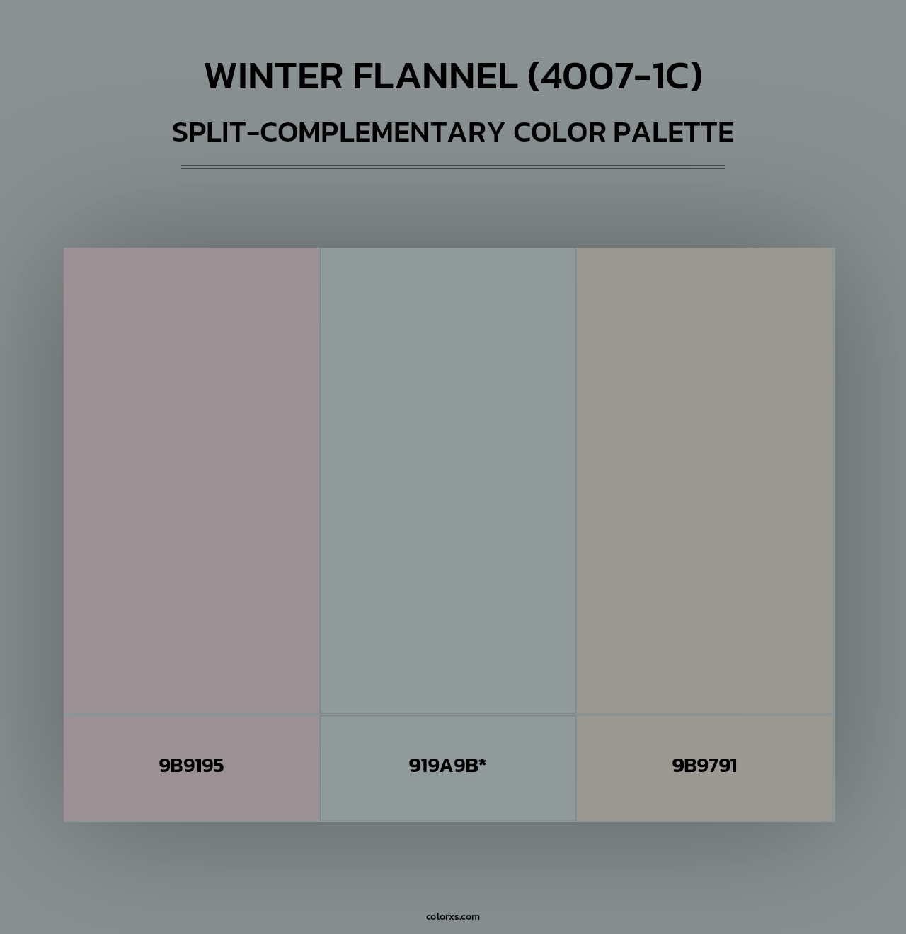 Winter Flannel (4007-1C) - Split-Complementary Color Palette