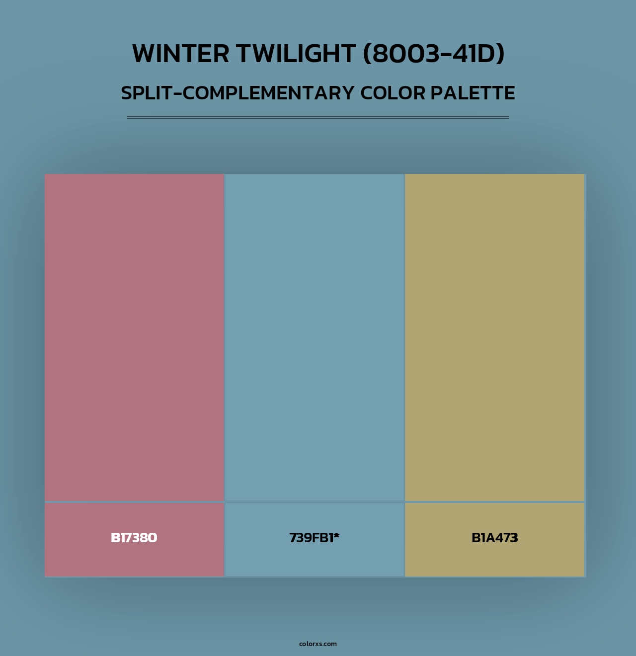 Winter Twilight (8003-41D) - Split-Complementary Color Palette