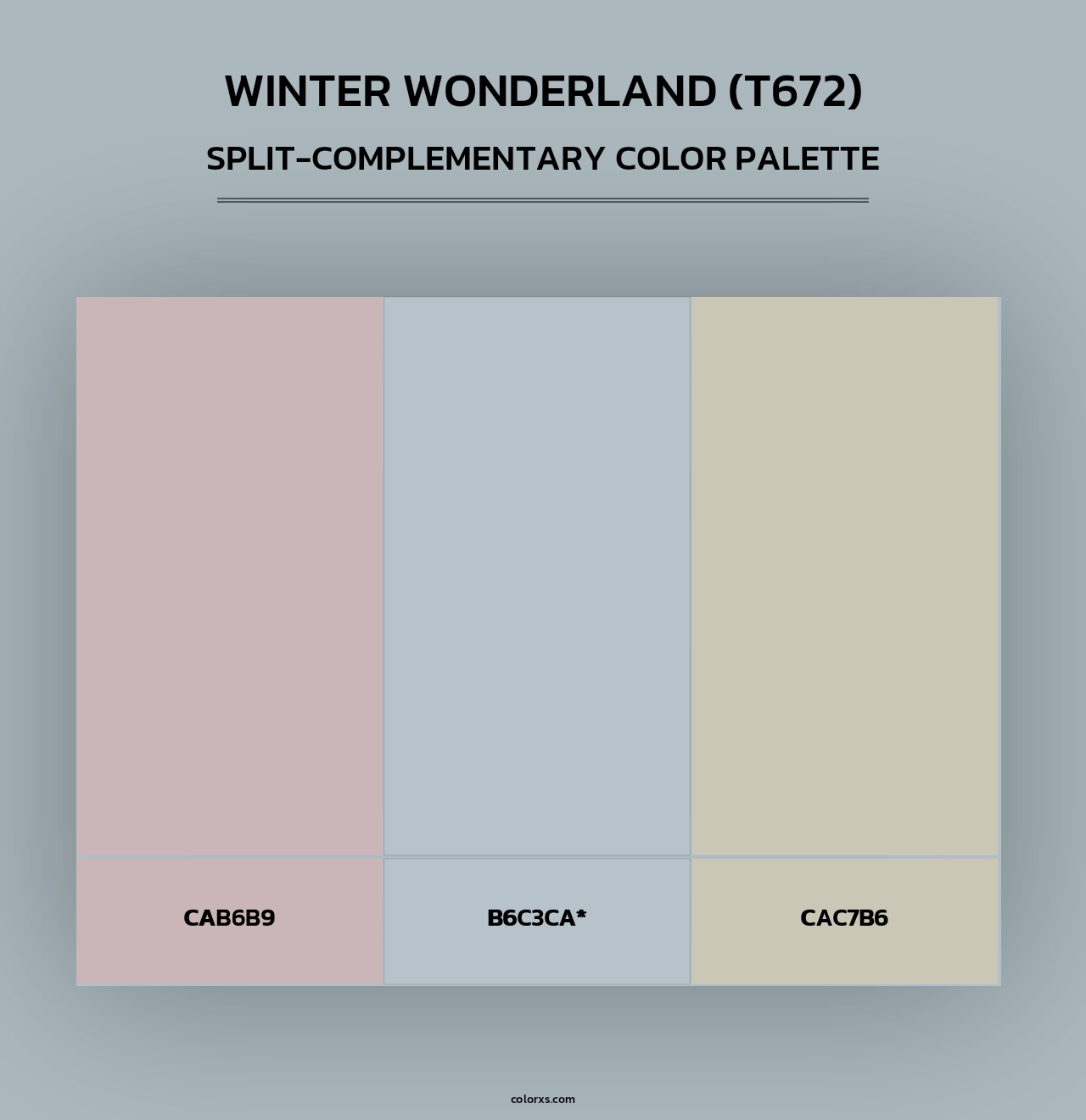Winter Wonderland (T672) - Split-Complementary Color Palette
