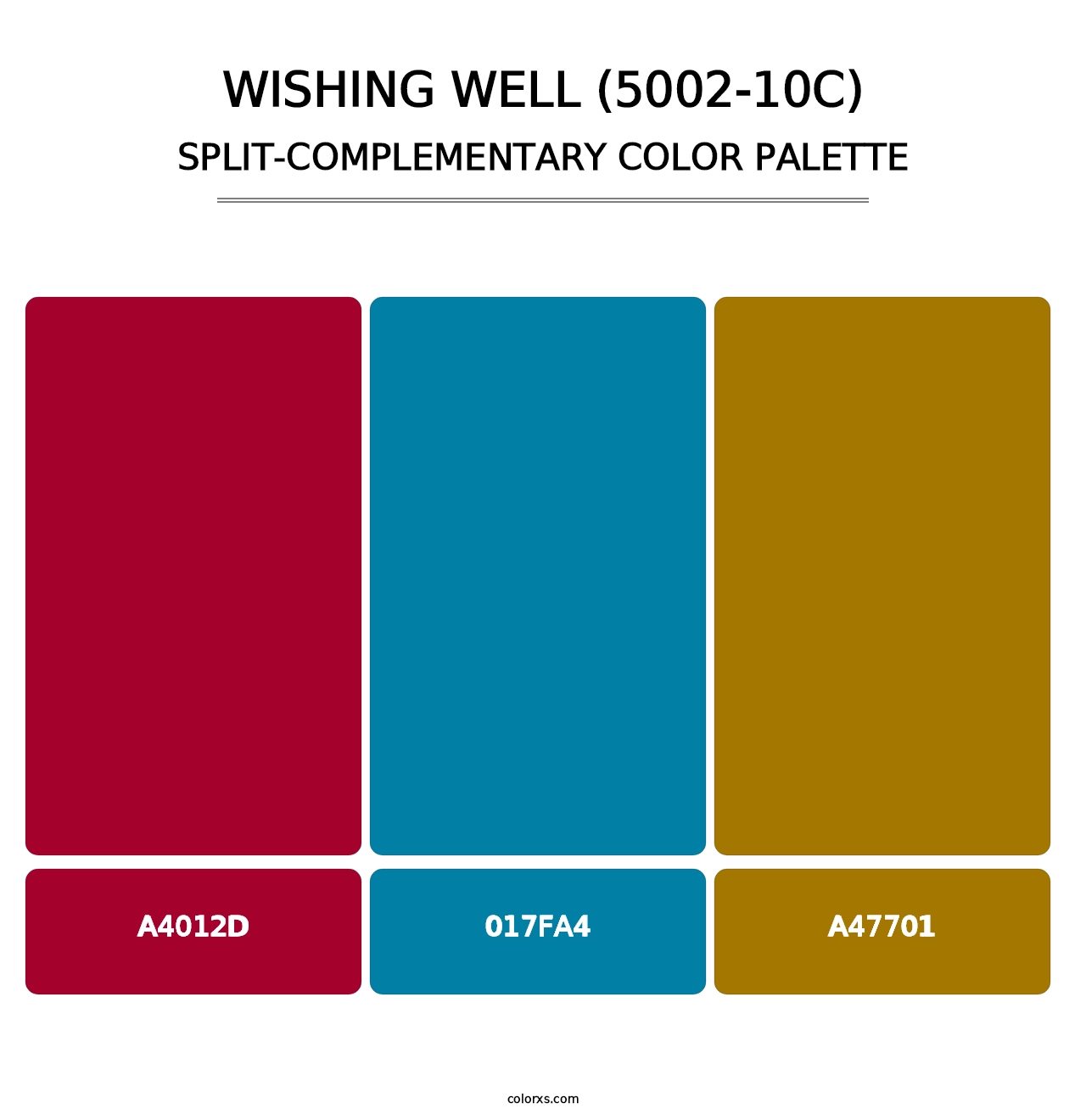 Wishing Well (5002-10C) - Split-Complementary Color Palette