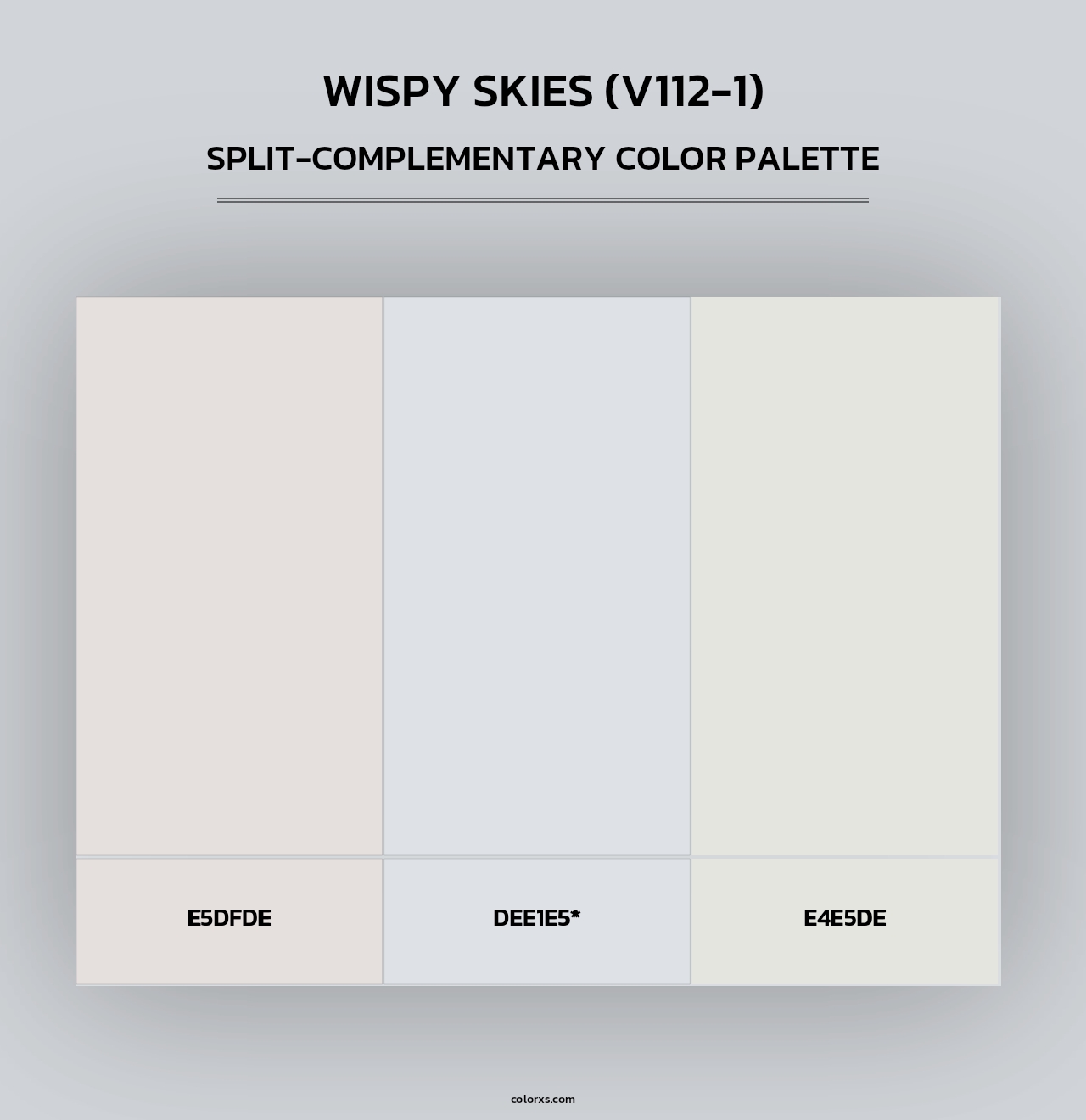 Wispy Skies (V112-1) - Split-Complementary Color Palette