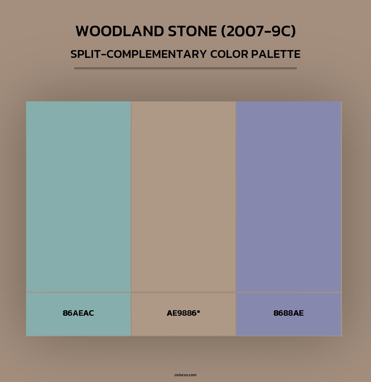 Woodland Stone (2007-9C) - Split-Complementary Color Palette