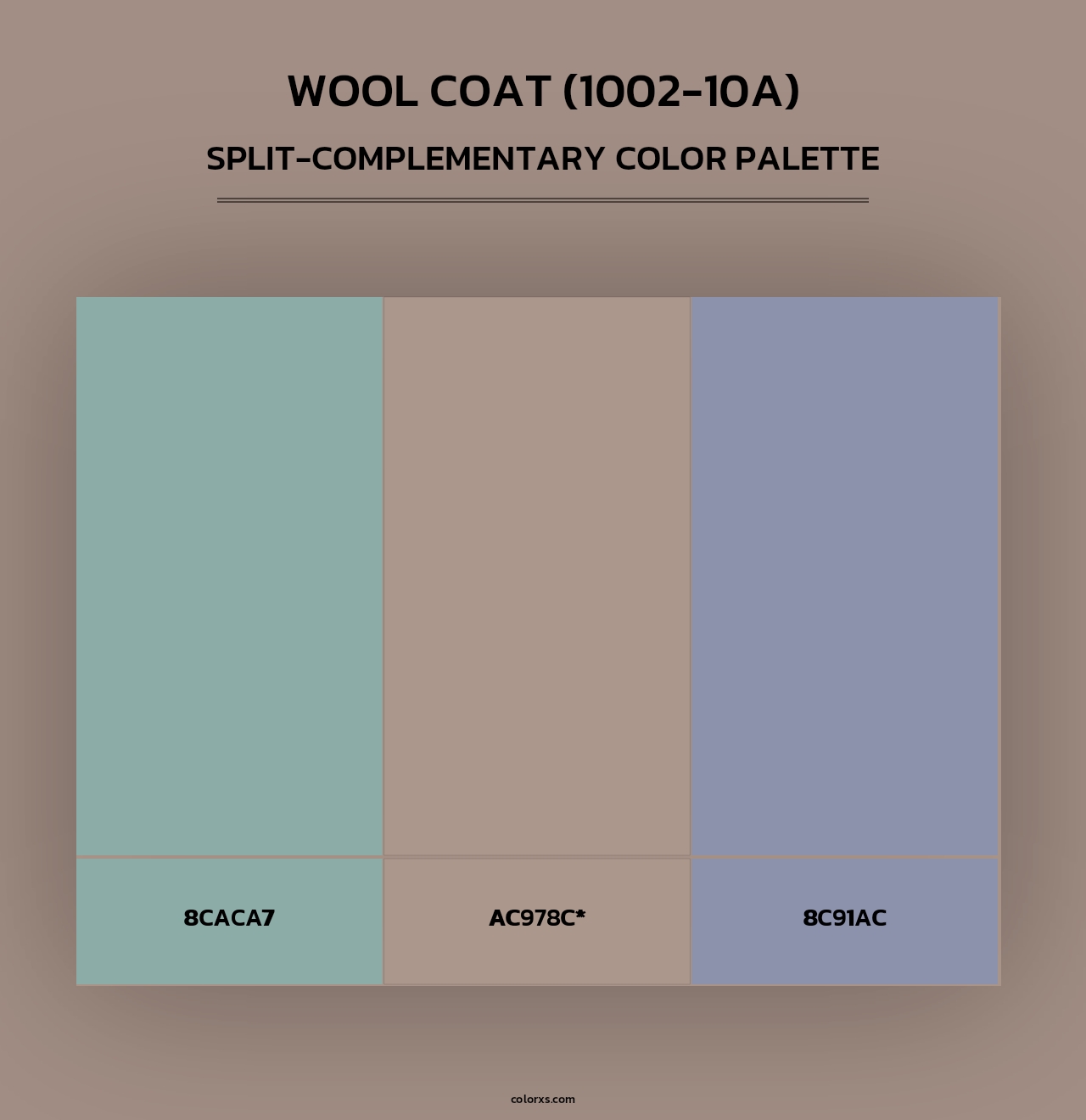 Wool Coat (1002-10A) - Split-Complementary Color Palette