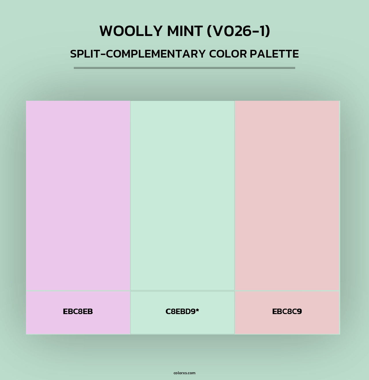 Woolly Mint (V026-1) - Split-Complementary Color Palette