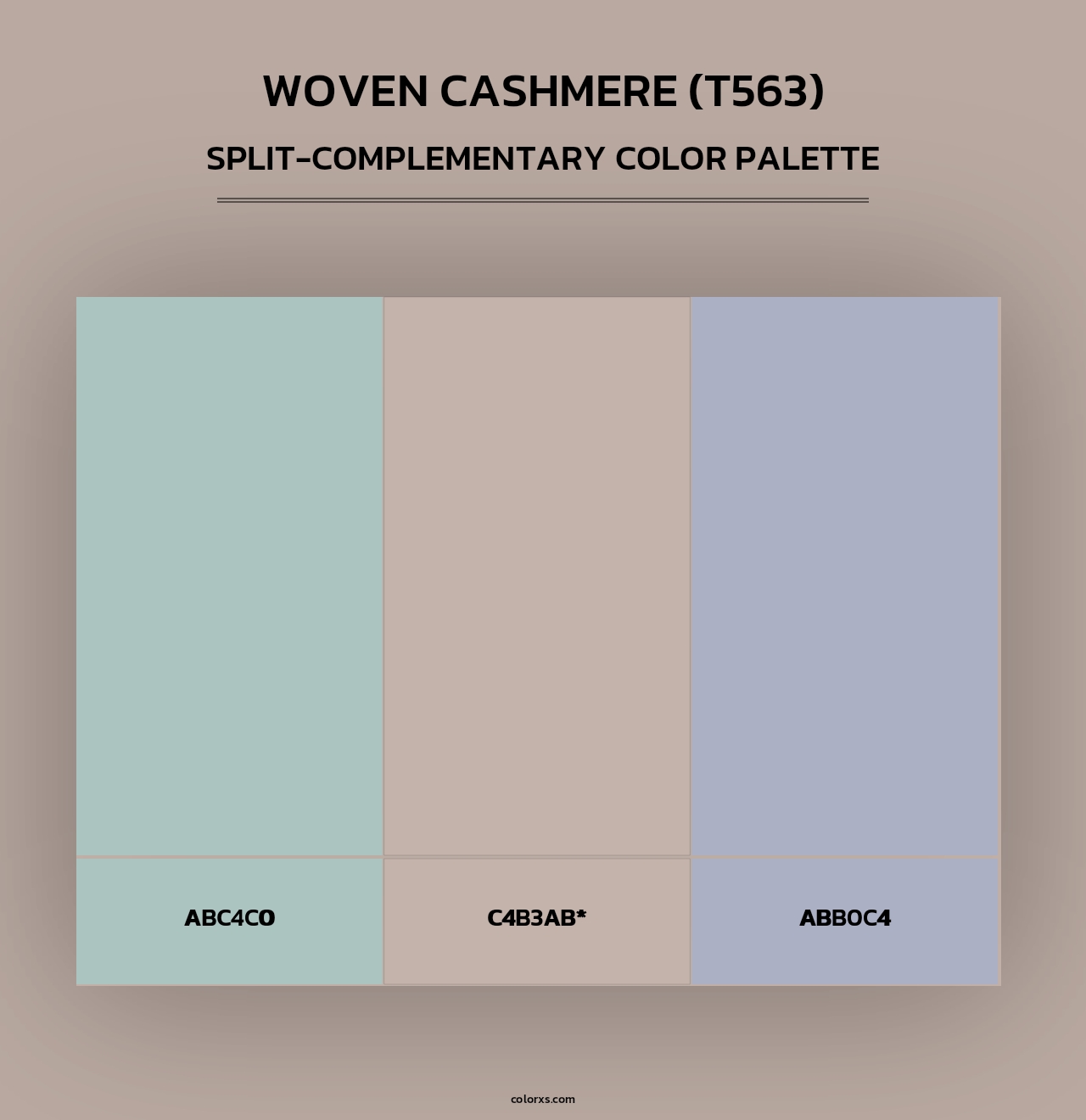 Woven Cashmere (T563) - Split-Complementary Color Palette