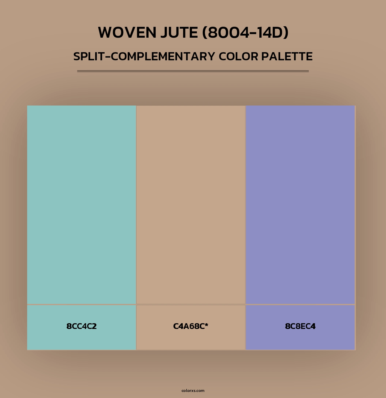 Woven Jute (8004-14D) - Split-Complementary Color Palette