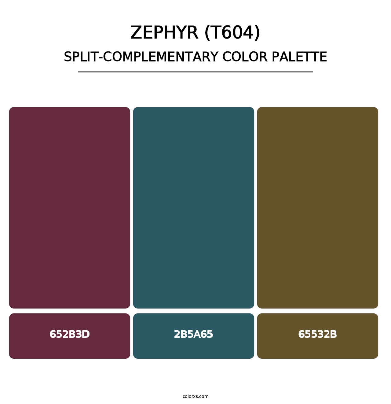 Zephyr (T604) - Split-Complementary Color Palette