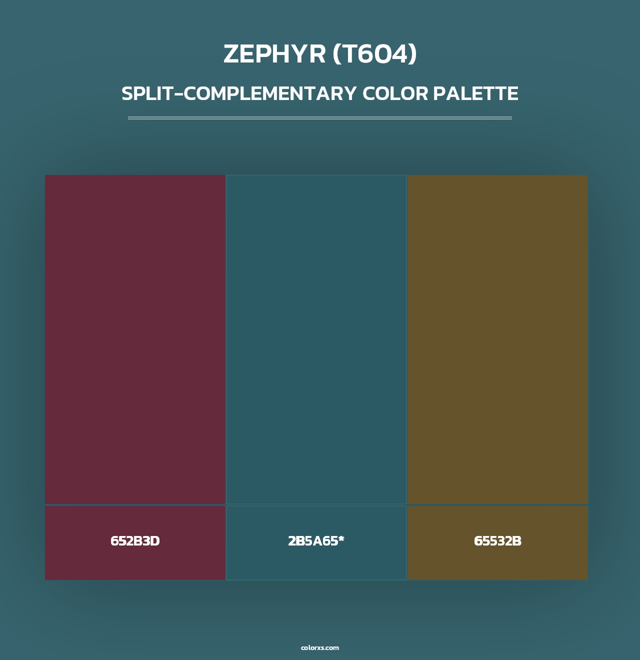 Zephyr (T604) - Split-Complementary Color Palette