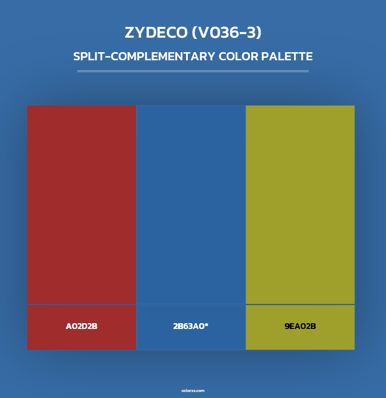 Zydeco (V036-3) - Split-Complementary Color Palette
