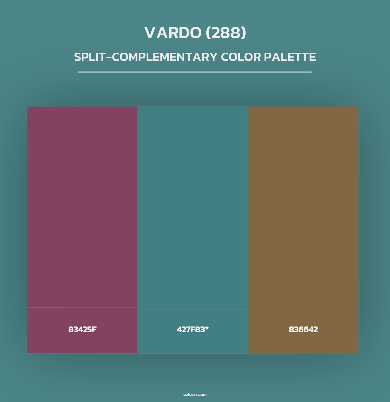Vardo (288) - Split-Complementary Color Palette